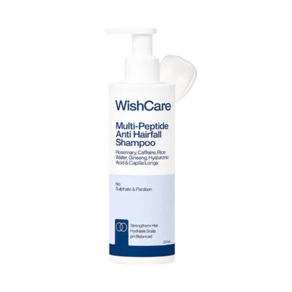 Wishcare Hair Growth Serum Concentrate + Multi Peptide Anti Hairfall Shampoo Combo | Grocsy