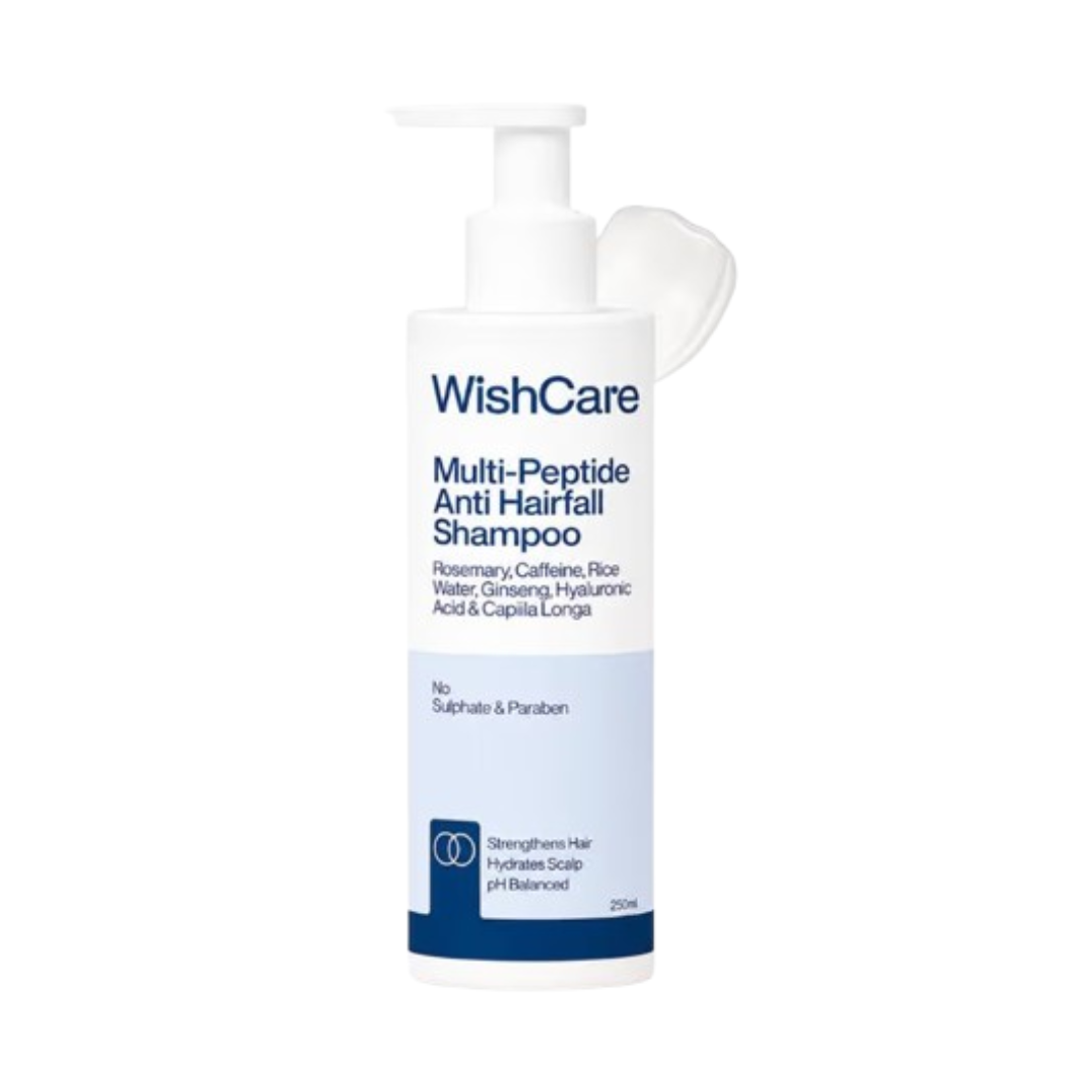 Wishcare Hair Growth Serum Concentrate + Multi Peptide Anti Hairfall Shampoo Combo | Grocsy