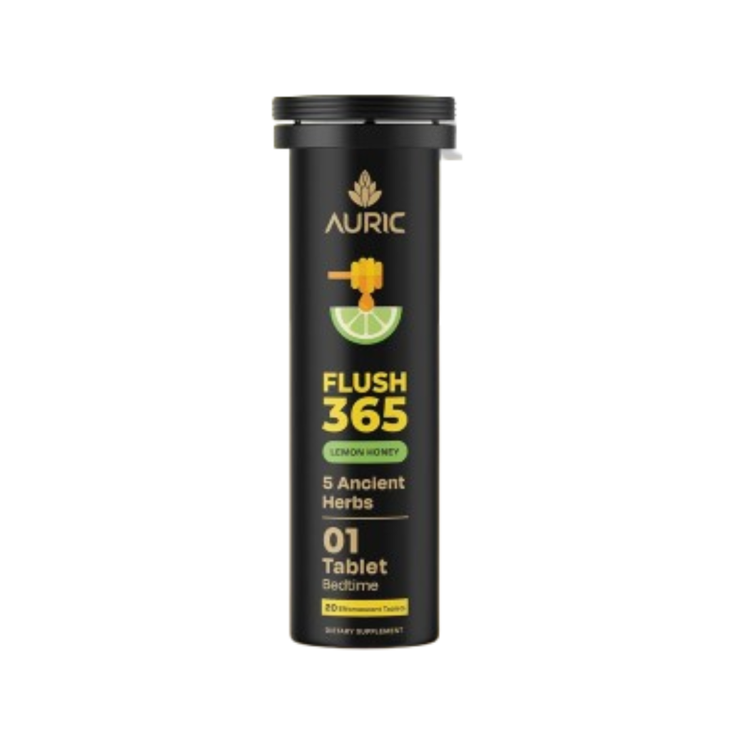 Auric Flush365 Tablets | Honey Lemon Flavour | Grocsy