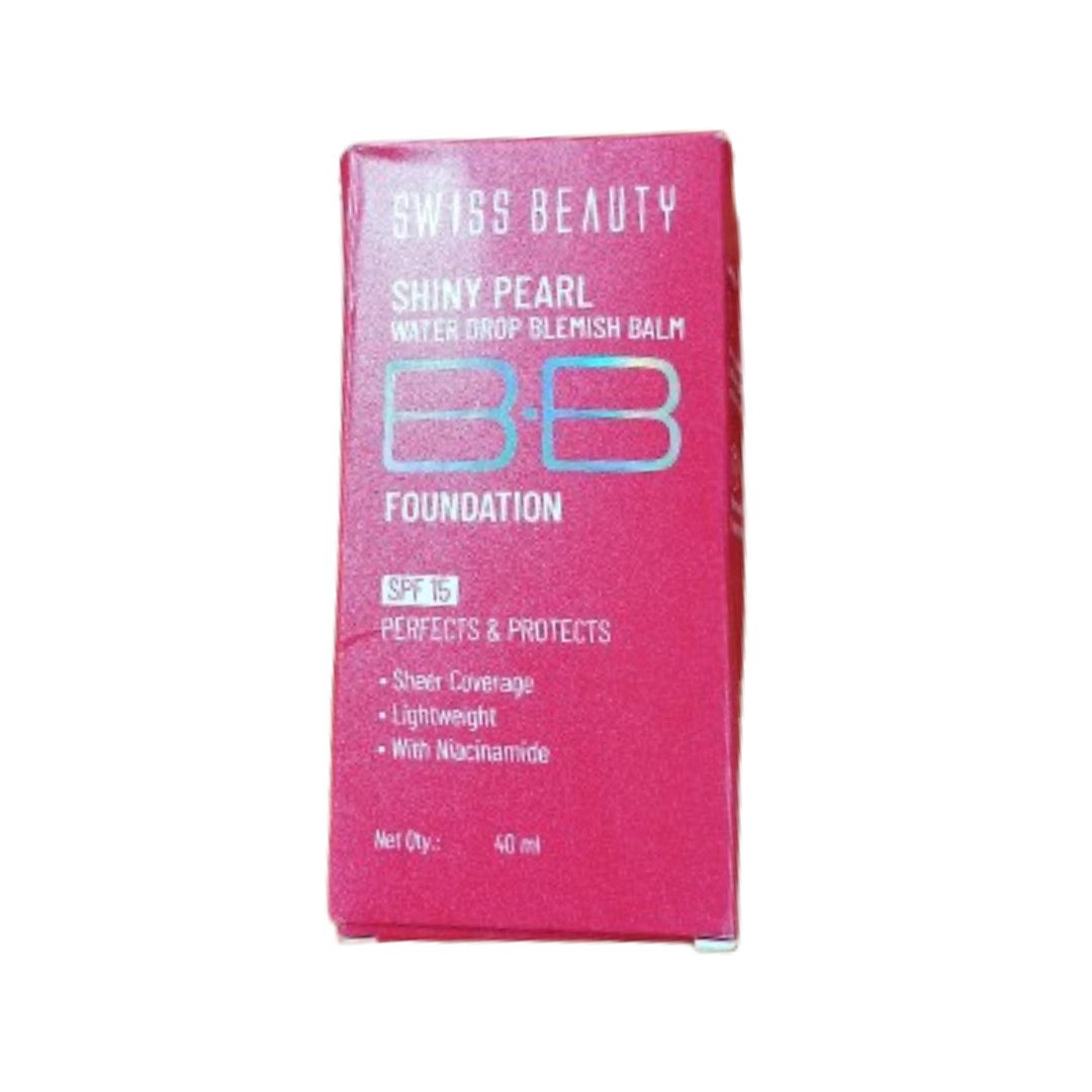 Swiss Beauty Shiny Pearl Water Drop Blemish Balm BB Foundation - 1 | Grocsy