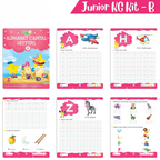 Rising Star Preschool Learning Junior KG Kit B| Alphabet Letters Writing| Numbers| General Knowledge| Rhymes & Stories| Worksheets & Assessment Book | Grocsy