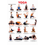 Dreamland Publications Yoga Chart - 2 : Children Reference Educational Laminated Chart | Grocsy