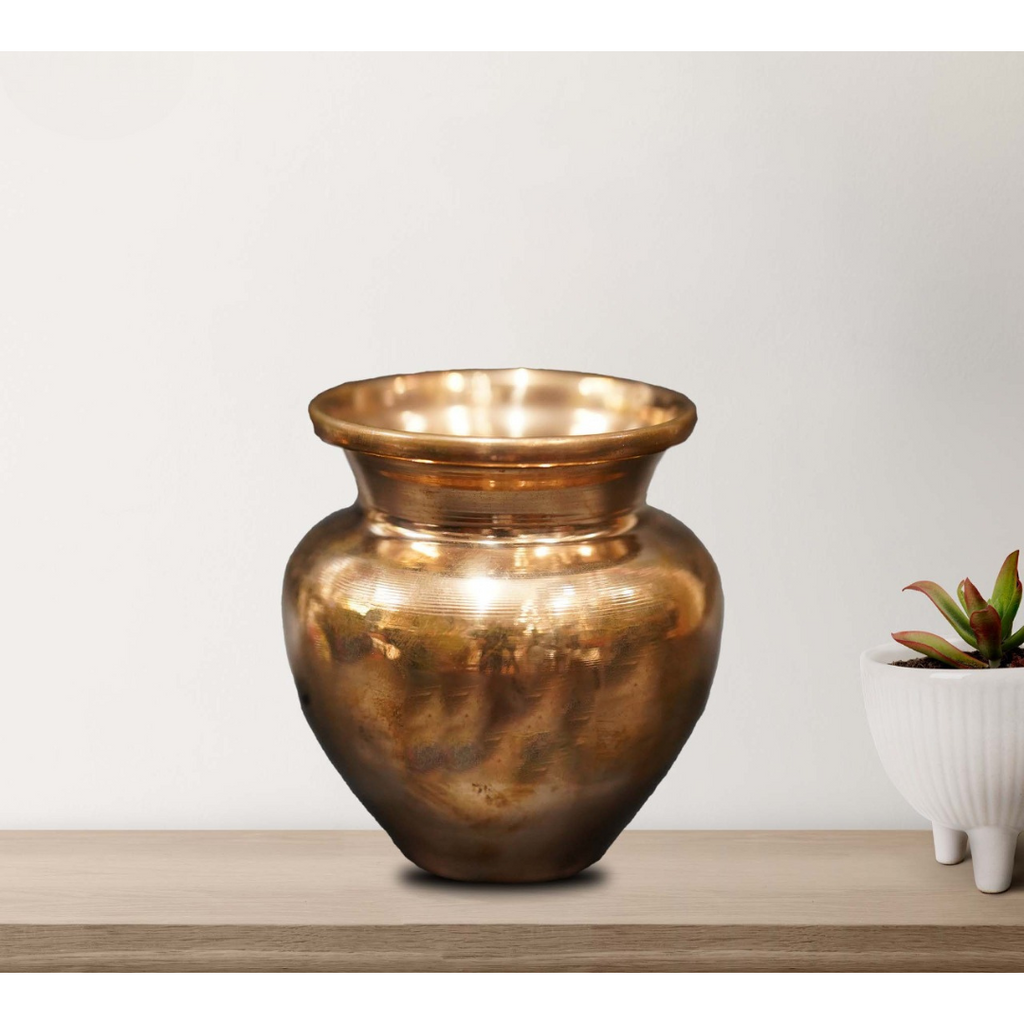 Copper Kalash Lota - Embrace Sacred Indian Traditions | Grocsy