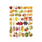 Dreamland Publications Educational Chart for Kids - Fruits (All in One) | Grocsy