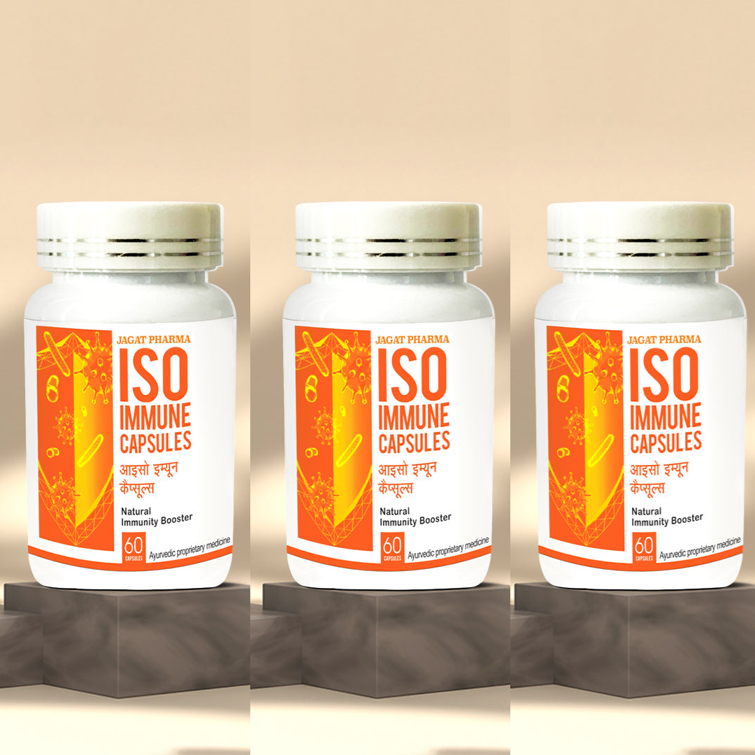 Jagat Pharma ISO Immune - Natural Immunity Booster Capsules | Grocsy