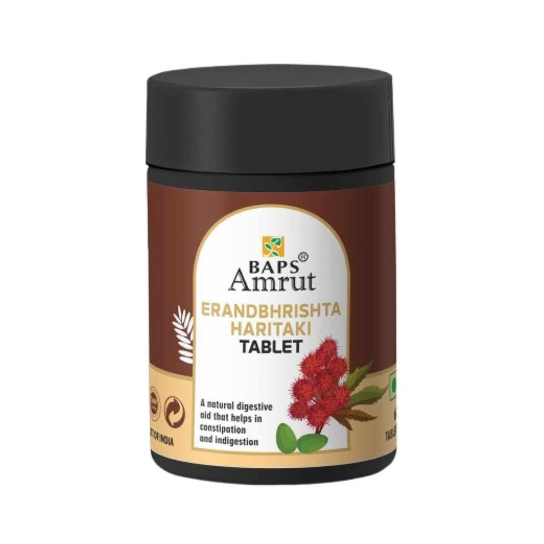 Baps Amrut Erandbhrisht Haritaki Tablets | Grocsy