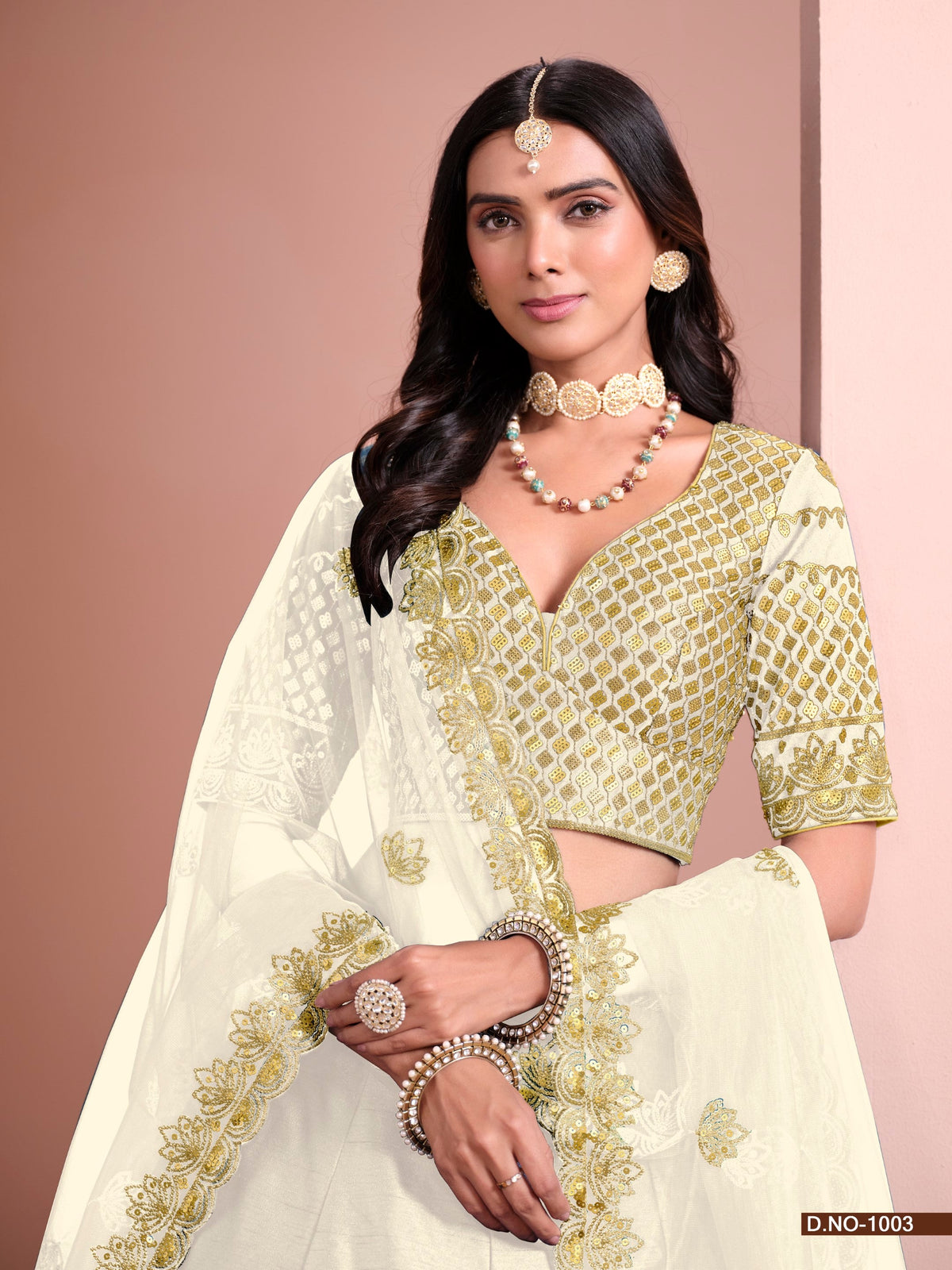 Anaita White Art Silk Designer Lehenga With Blouse | Grocsy