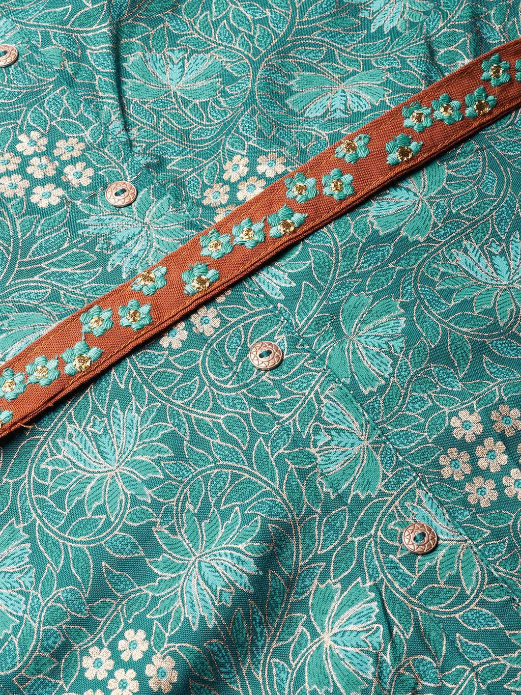 Juniper Women Teal Rayon Printed Asymmetric Dress | Grocsy