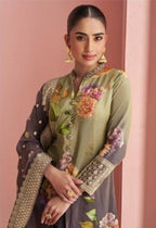 Anaita Multi Silk Stitched Anarkali Suit With Digital Printed Work | Grocsy