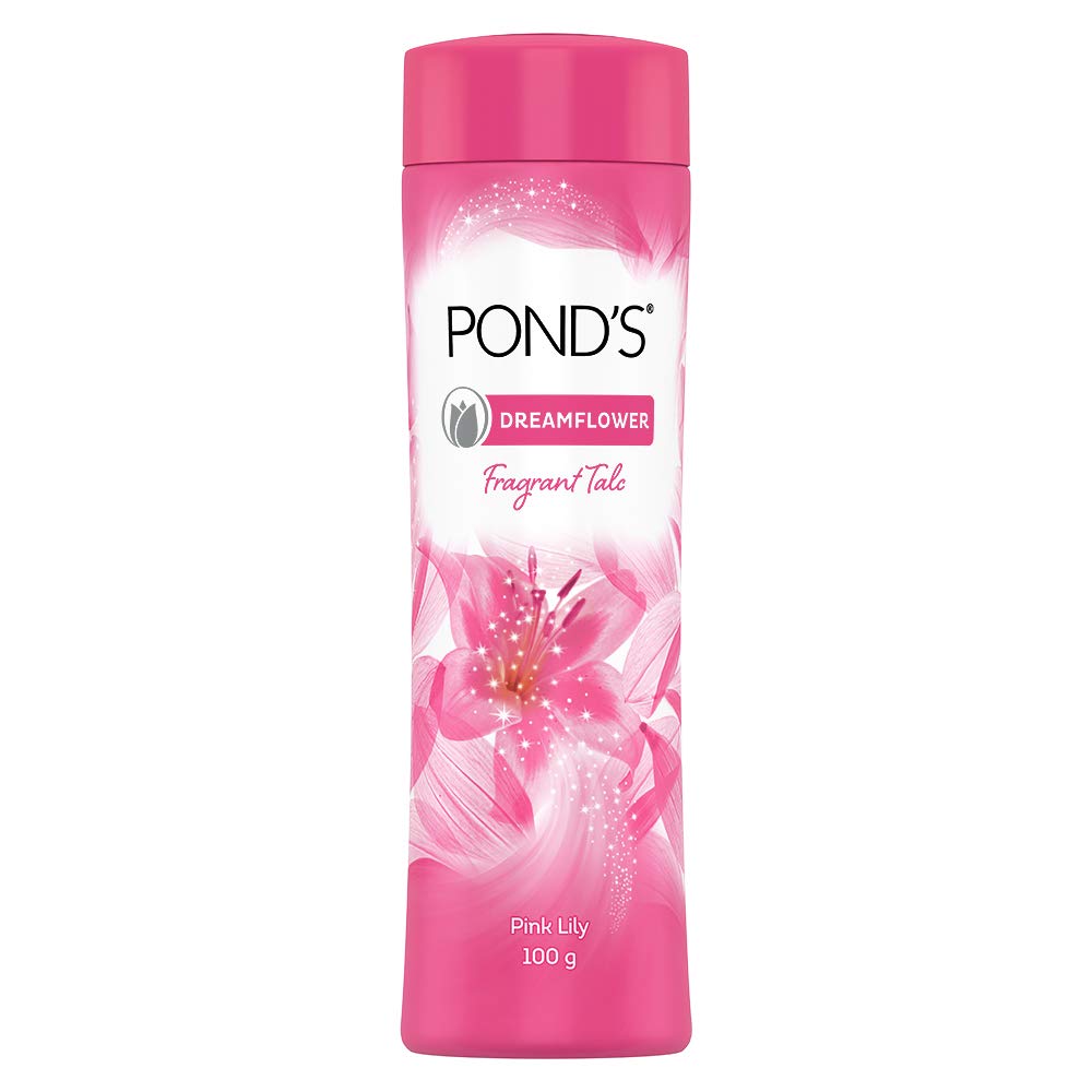 Ponds Dreamflower Fragrant Talc Powder, Pink Lilly | Grocsy