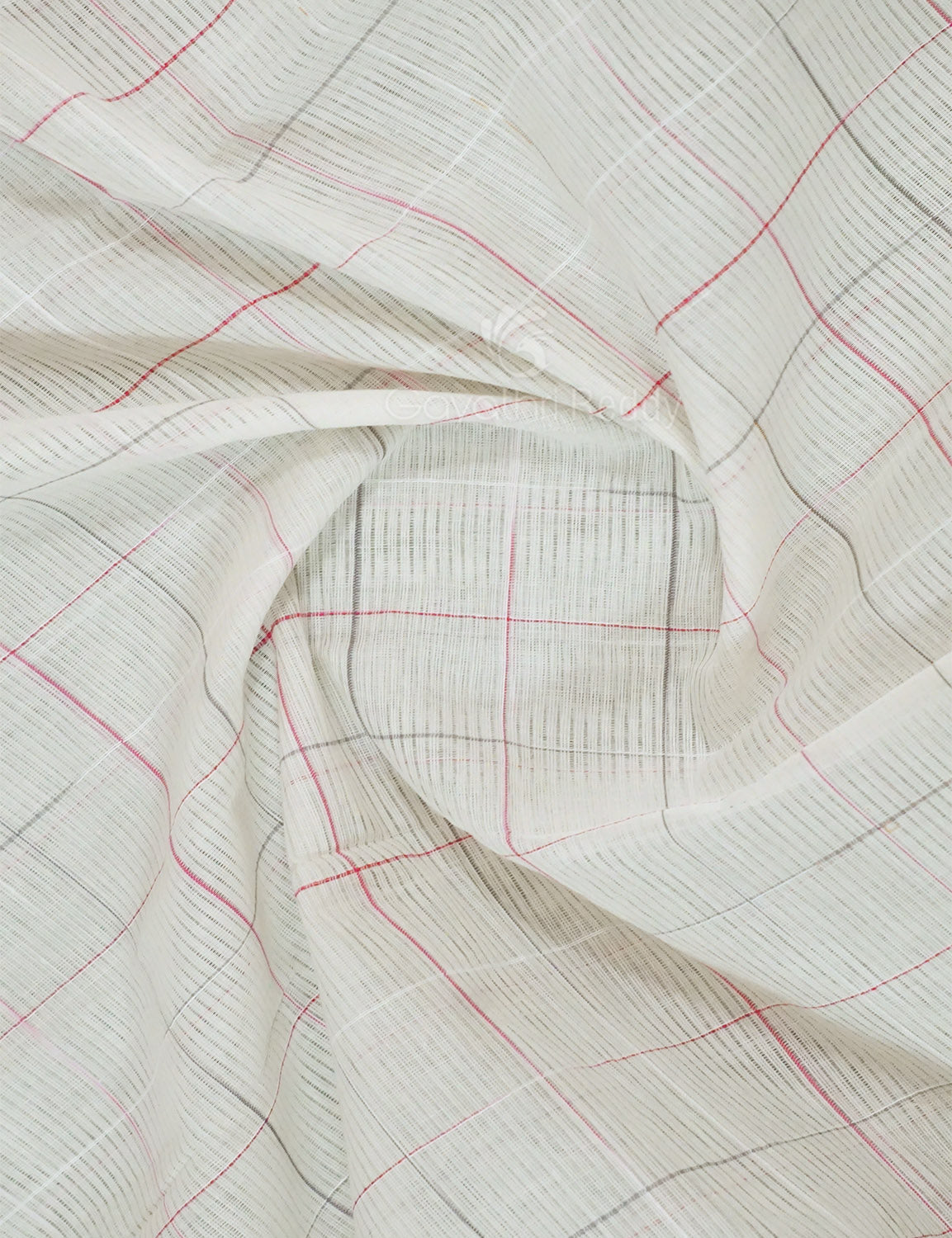Dual Shade of Milk White And Light Brown Pure Mangalgiri Cotton By Gayathri Reddy Designer Studio | Grocsy