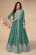 Anaita Green Chinon With Sequence Embroidery Salwar Suit | Grocsy