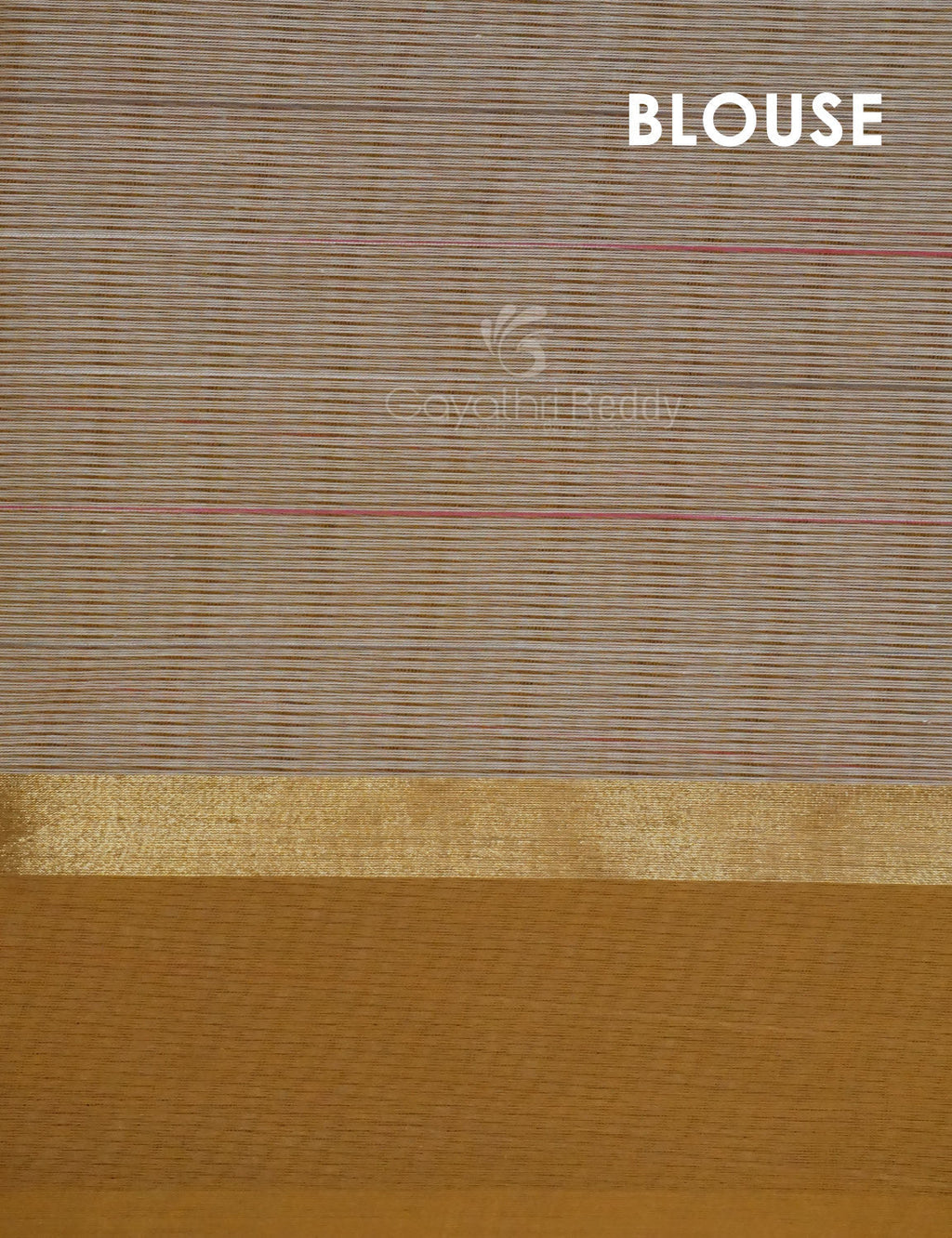 Dual Shade of Milk White And Light Brown Pure Mangalgiri Cotton By Gayathri Reddy Designer Studio | Grocsy