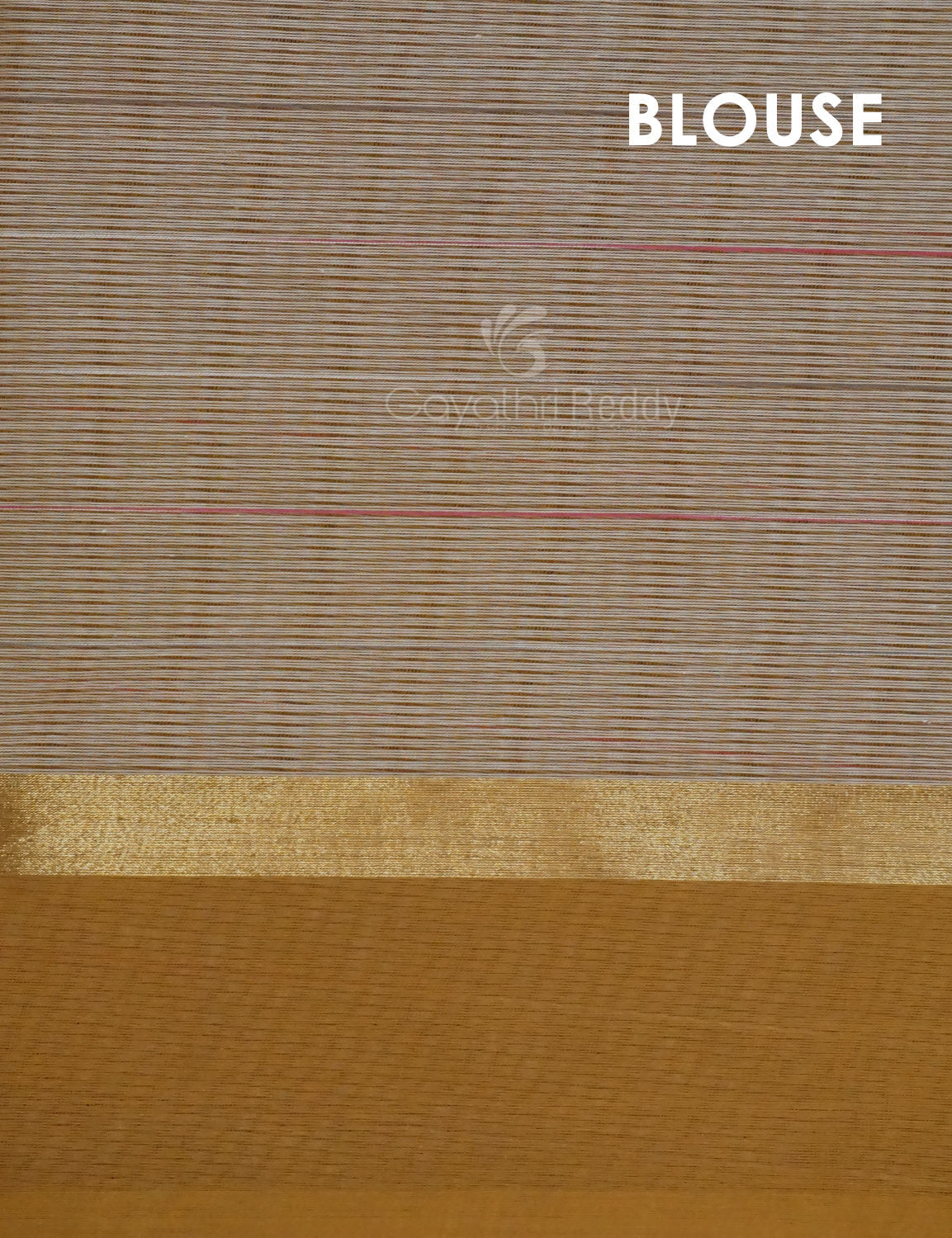 Dual Shade of Milk White And Light Brown Pure Mangalgiri Cotton By Gayathri Reddy Designer Studio | Grocsy