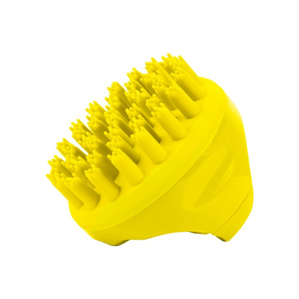 Scalppie Pro Silicon Hair Scalp Massager & Shampoo Brush Scrub Hair Growth & Anti Dandruff - Yellow | Grocsy