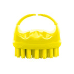 Scalppie Pro Silicon Hair Scalp Massager & Shampoo Brush Scrub Hair Growth & Anti Dandruff - Yellow | Grocsy