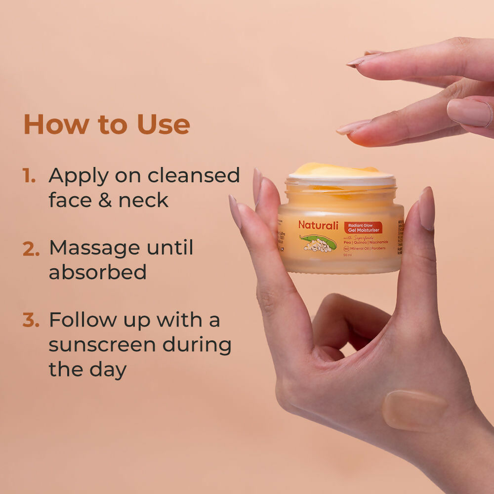 Naturali Radiant Glow Gel Moisturiser | Grocsy