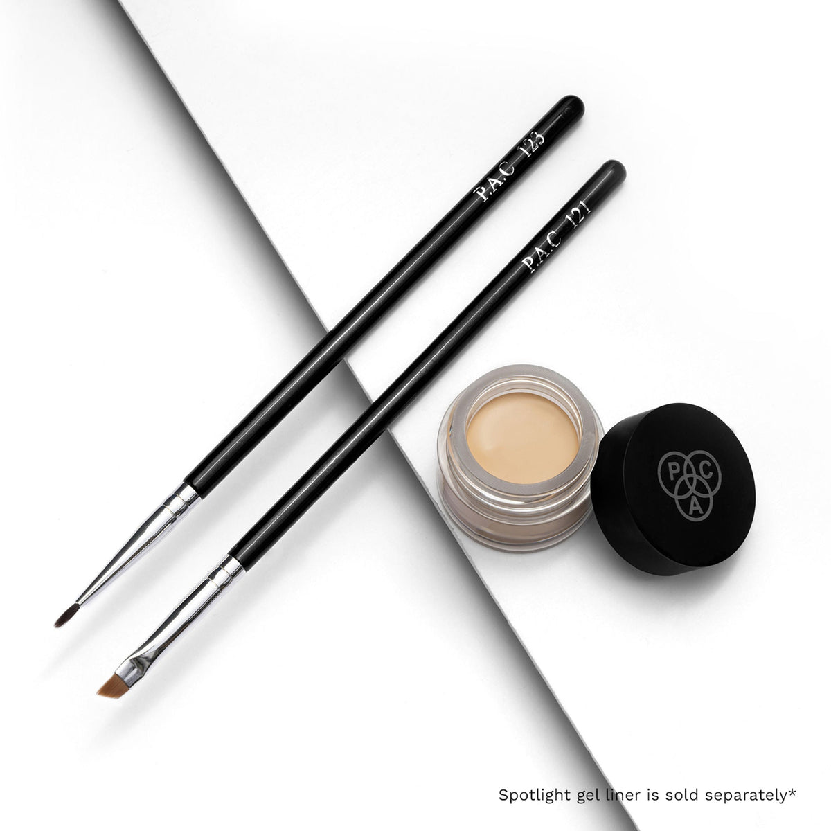 PAC Studio Eyeliner Brush Combo - 121 & 123 | Grocsy