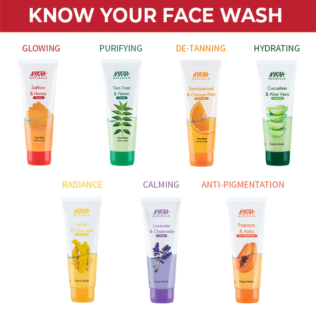 Nykaa Anti-Acne Face Wash With Salicylic Acid, Tea Tree & Neem - For Oily & Acne Prone Skin - Saffron Honey | Grocsy