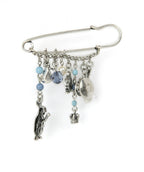 Rhodium-Plated Alloy Designer Stylish Brooch Pin - The Pari | Grocsy
