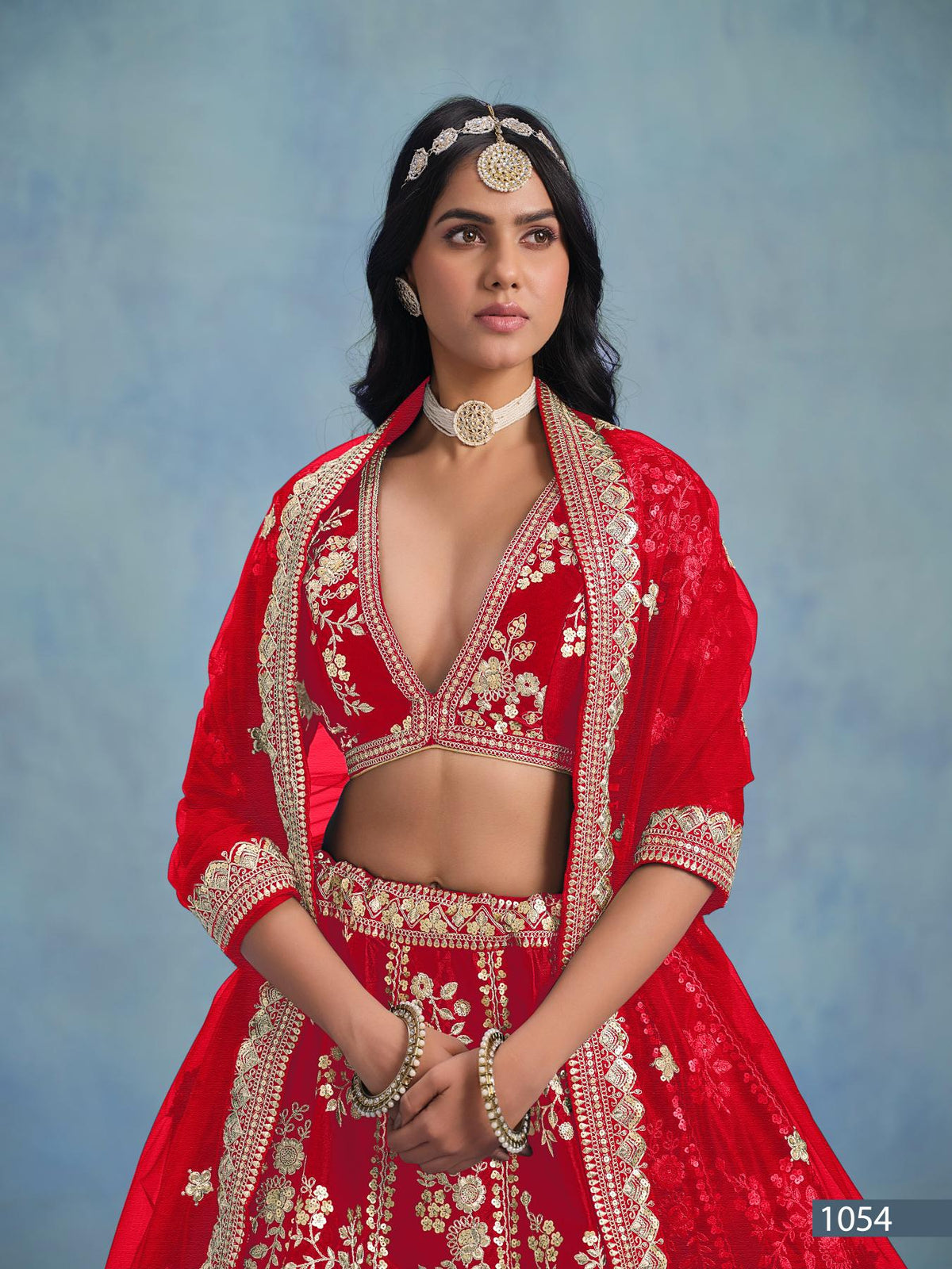 Anaita Red Embroidered Heavy Art Silk Designer Lehenga With Blouse | Grocsy