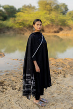 Vegaa Fashion Black Chanderi Silk Designer Salwar Suit | Grocsy