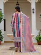 Vegaa Fashion Pink Rayon Embroidered Salwar Suit | Grocsy