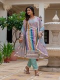 Vegaa Fashion Sky Blue Rayon Embroidered Salwar Suit | Grocsy