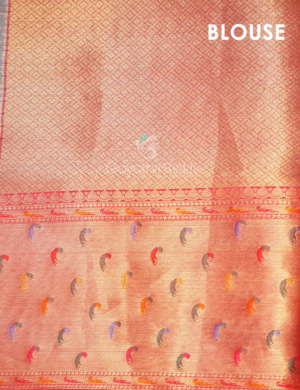 Shades Of Red Colour Banaras Borders And Creeper Design Semi Silk Saree By Gayathri Reddy Designer Studio | Grocsy
