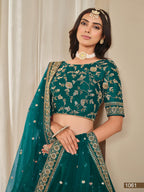 Anaita Rama Embroidered Heavy Art Silk Designer Lehenga With Blouse | Grocsy
