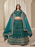 Anaita Rama Embroidered Heavy Art Silk Designer Lehenga With Blouse | Grocsy