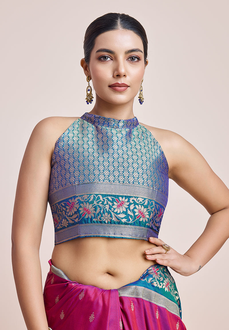 Monjolika Fashion Magenta Banarasi Silk In Satin Is Classy Embellished With Golden Zari Work Saree | Grocsy