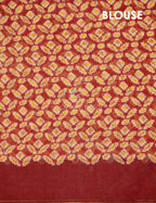 Red Colored Patola Print Semi Chanderi Saree By Gayathri Reddy Designer Studio | Grocsy