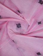 Kalanetha Shades of Baby Pink Pure Kanchi Cotton Saree With Kanchi Traditional Border By Gayathri Reddy Designer Studio | Grocsy
