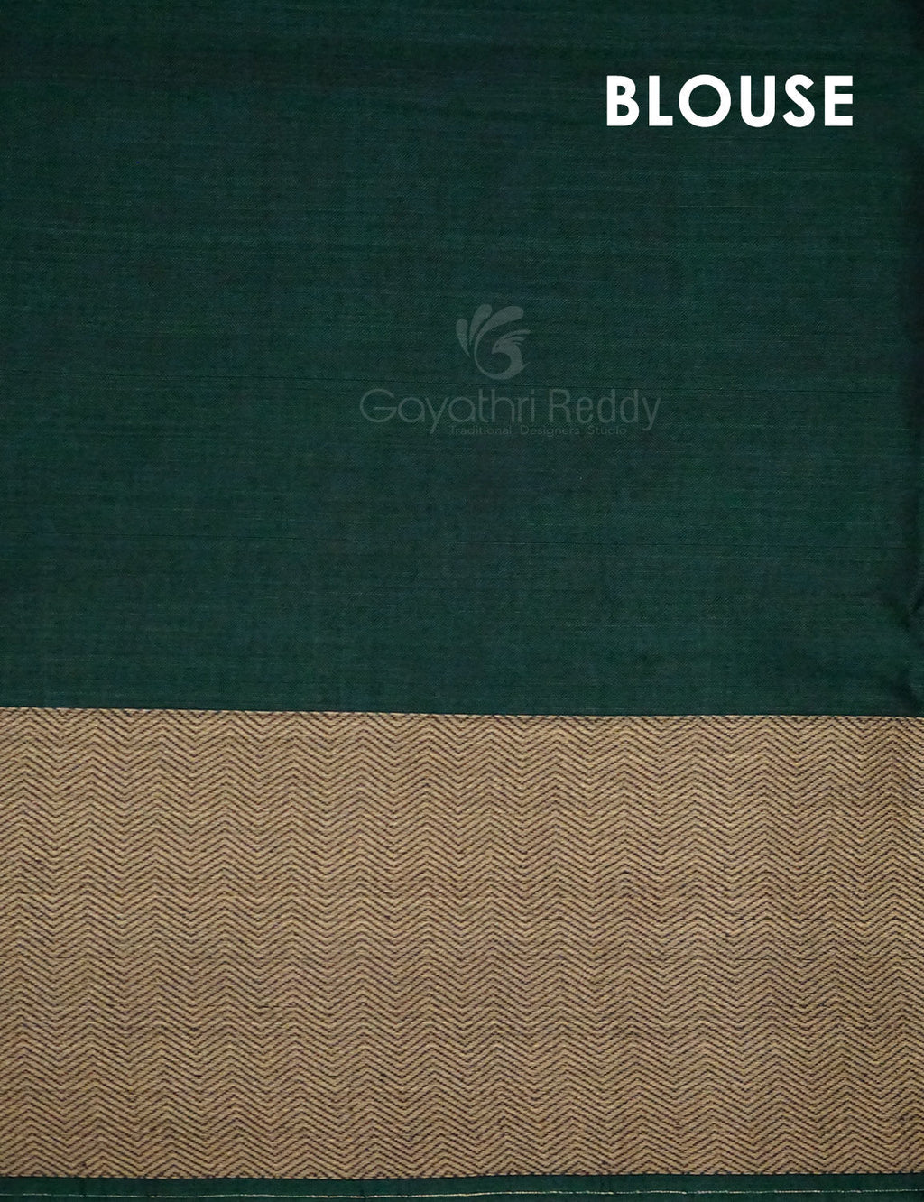 Kalanetha Bottle Green Pure Narayanpet Cotton Saree By Gayathri Reddy Designer Studio | Grocsy
