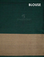 Kalanetha Bottle Green Pure Narayanpet Cotton Saree By Gayathri Reddy Designer Studio | Grocsy
