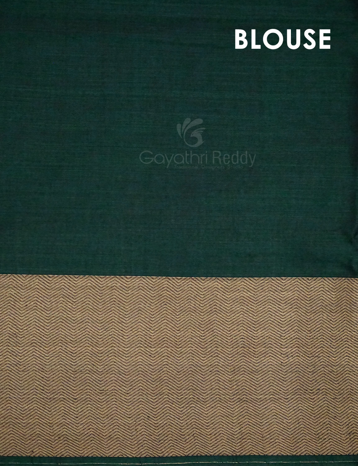 Kalanetha Bottle Green Pure Narayanpet Cotton Saree By Gayathri Reddy Designer Studio | Grocsy