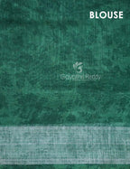 Shades of Apple Green with Floral Design Semi Chanderi Saree By Gayathri Reddy Designer Studio | Grocsy