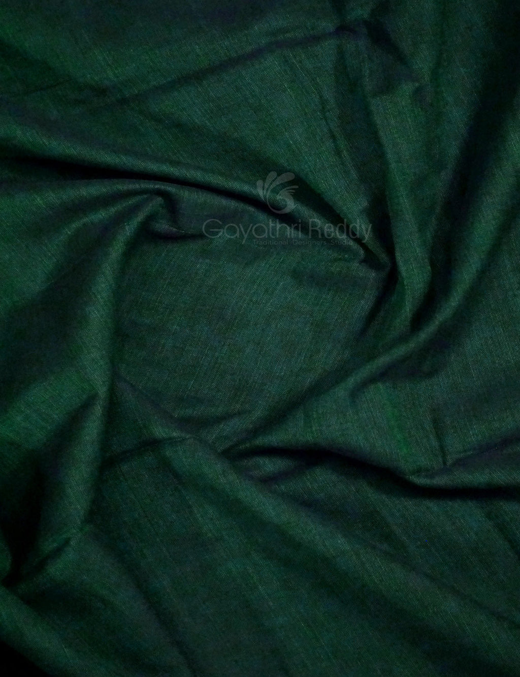 Kalanetha Bottle Green Pure Narayanpet Cotton Saree By Gayathri Reddy Designer Studio | Grocsy