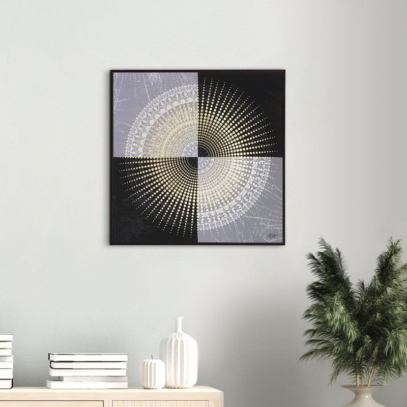Tehzeeb Creations Golden Embossed Wall Painting | Grocsy