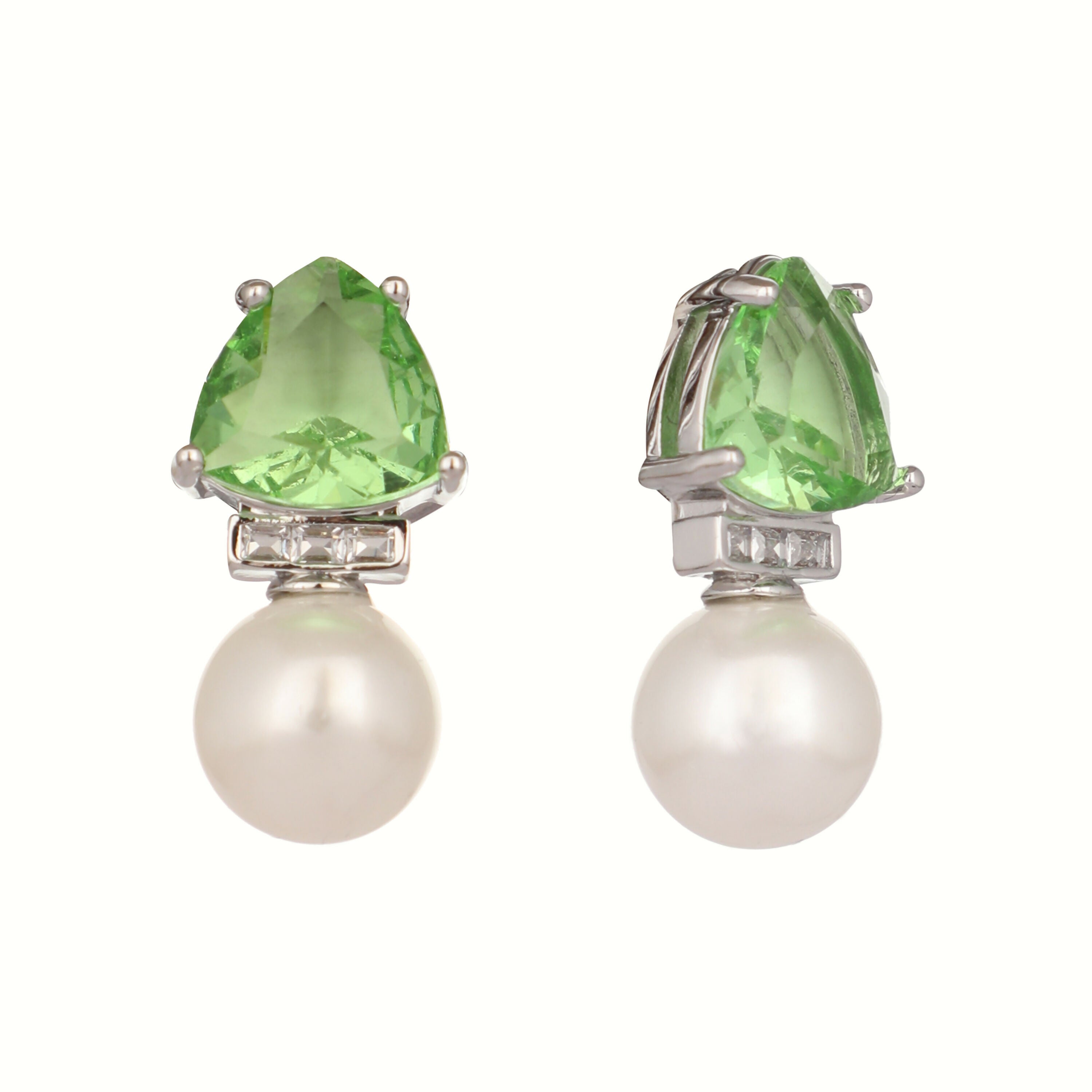 Nuyug Green Emerald Elegance Anti Tarnish Studs | Grocsy