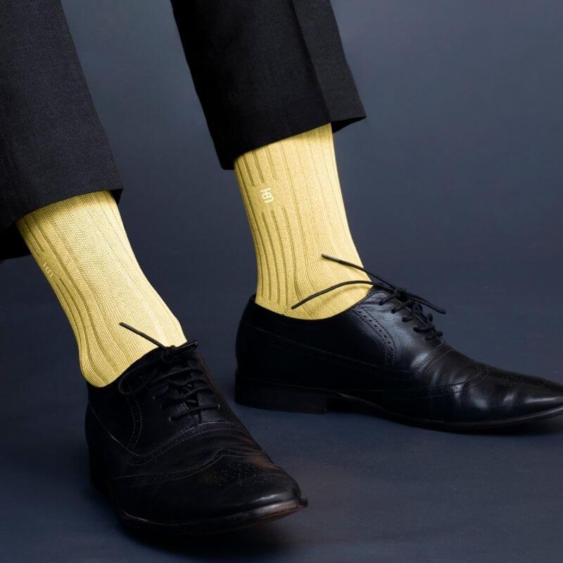 Socksoho Luxury Men Socks Cool Lemon Edition | Grocsy