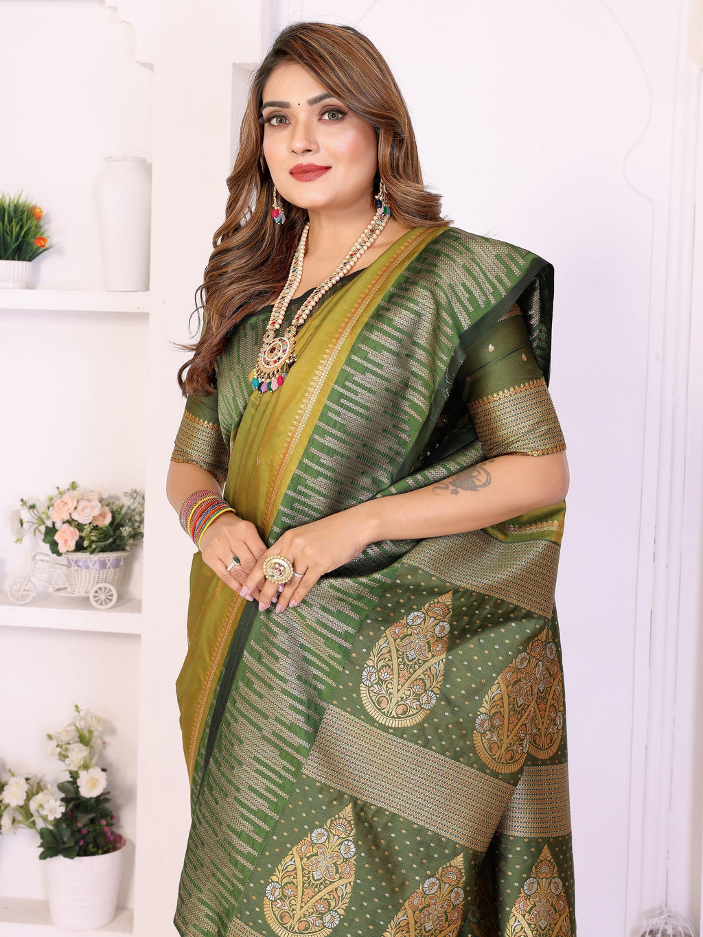 Anaita Premium South Soft Silk Saree | Grocsy