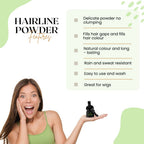 Samisha Cover Up Hair Powder - Black | Grocsy