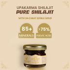 Upakarma Ayurveda Pure SJ Resin Form With Gold Dust | Grocsy
