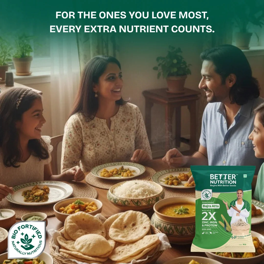 Better Nutrition Biofortified Bajra Atta / Pearl Millet Flour | Grocsy