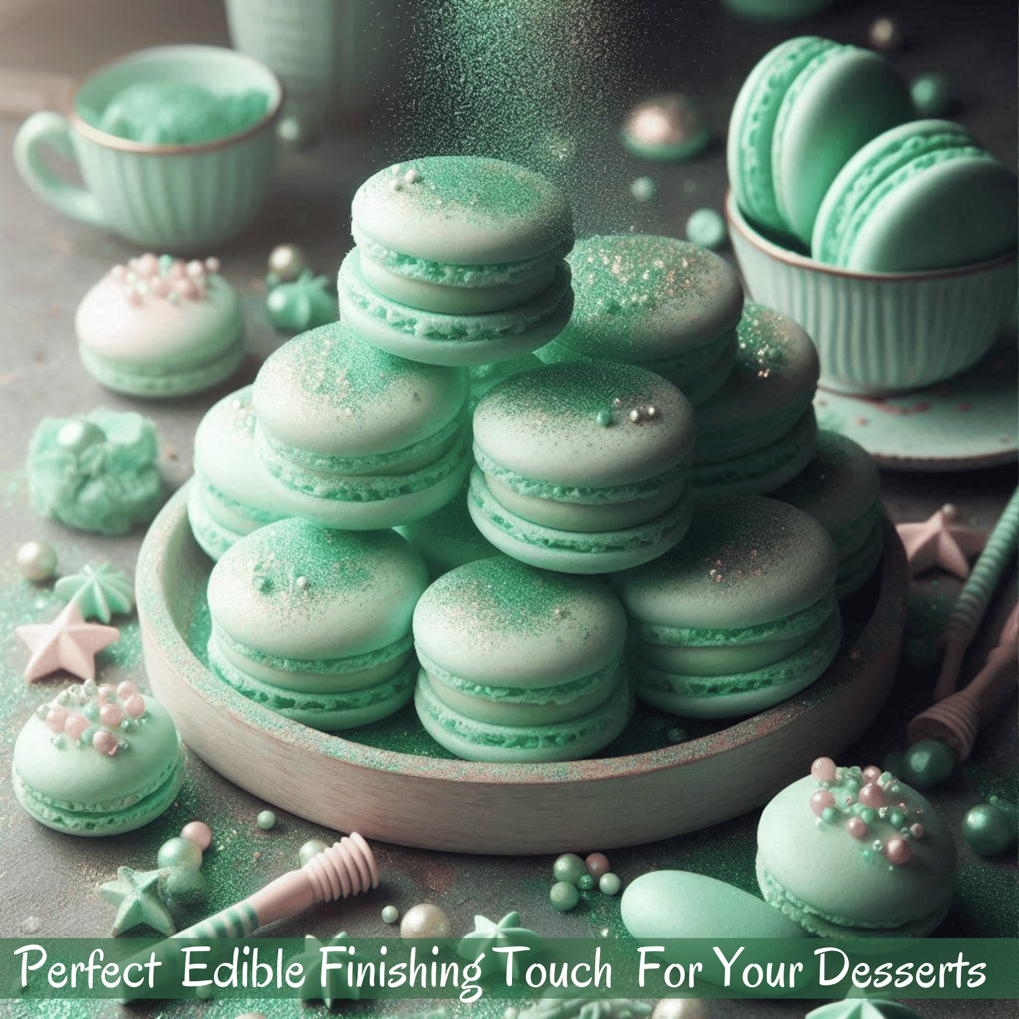 Confect Agave Green | Edible Luster Dust | Grocsy
