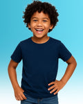 Chilins Kids Round Neck T-Shirt Half Sleeves 100% Cotton Plain Solid Color Tshirt | Grocsy