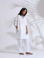 trueBrowns White Unisex Freesize Kurta | Grocsy