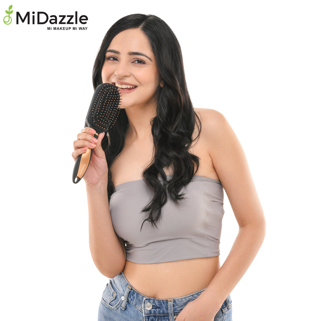 MiDazzle Oval Hair Brush (Luxe) MIHB0001 | Grocsy
